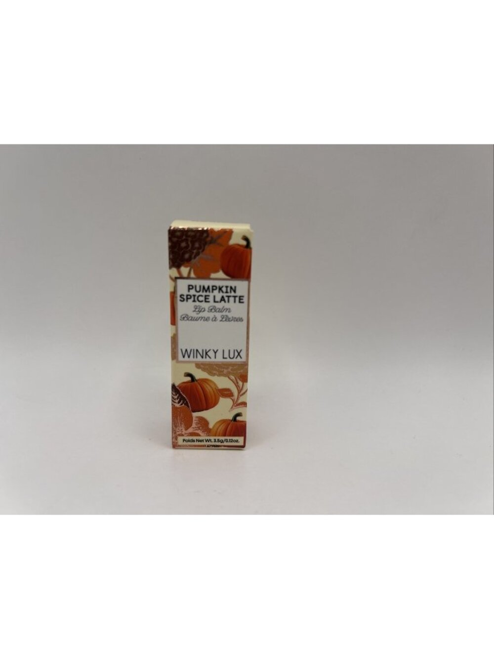 Winky Lux Pumpkin Spice Latte Tri-Color Tinted Lip Balm NEW Single Pack Fall